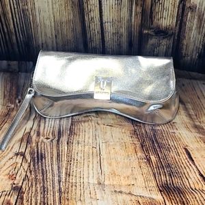SILVER clutch U by Ungaro